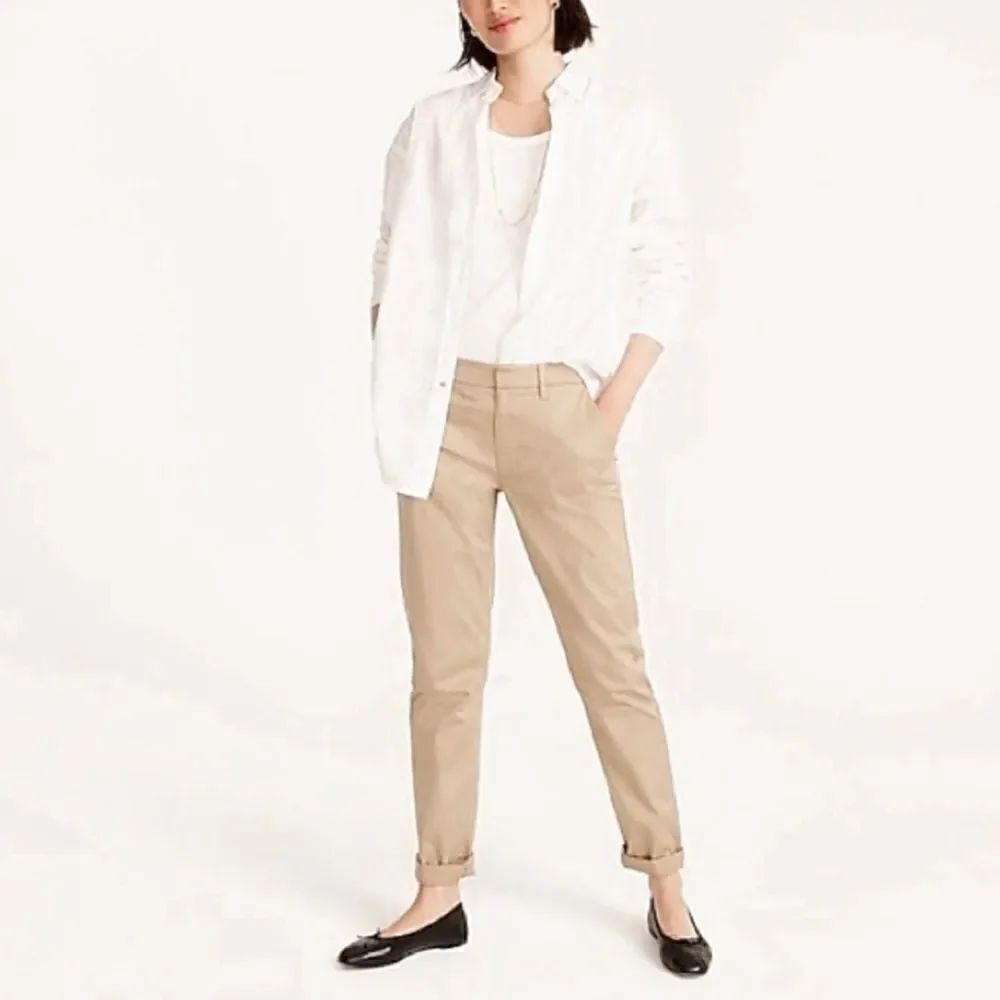 J. Crew City Fit Classic Twill Chino Pants Size 4S